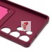 Чехол-накладка для Samsung Galaxy S25 Ultra (бордовый) - SC304 с картхолдером Чехол-накладка для Samsung Galaxy S25 Ultra (бордовый) - SC304 с картхолдером