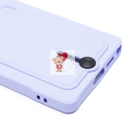 Чехол-накладка для Samsung Galaxy S25 Ultra (светло-фиолетовый) - SC304 с картхолдером