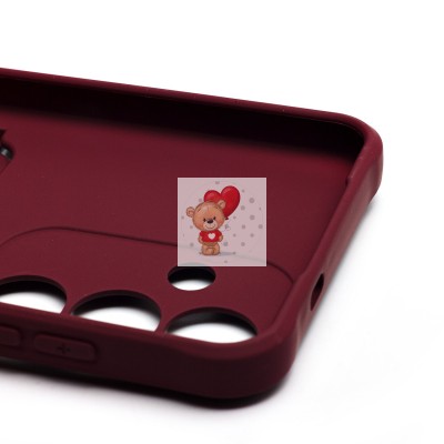 Чехол-накладка для Samsung Galaxy S25 (бордовый) - SC304 с картхолдером Чехол-накладка для Samsung Galaxy S25 (бордовый) - SC304 с картхолдером