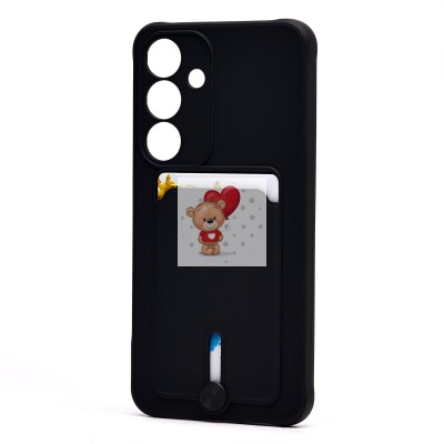 Чехол-накладка для Samsung Galaxy S25+ (черный) - SC304 с картхолдером Чехол-накладка для Samsung Galaxy S25+ (черный) - SC304 с картхолдером