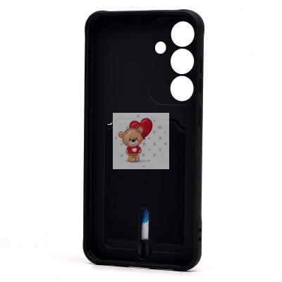 Чехол-накладка для Samsung Galaxy S25+ (черный) - SC304 с картхолдером Чехол-накладка для Samsung Galaxy S25+ (черный) - SC304 с картхолдером