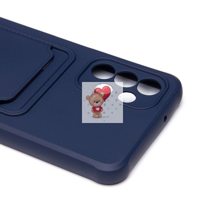 Чехол-накладка для Samsung A047 Galaxy A04s (темно-синий) - SC304 с картхолдером