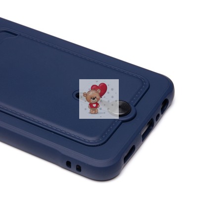 Чехол-накладка для Samsung A047 Galaxy A04s (темно-синий) - SC304 с картхолдером