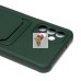 Чехол-накладка для Samsung A047 Galaxy A04s (темно-зеленый) - SC304 с картхолдером