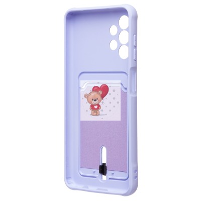 Чехол-накладка для Samsung A047 Galaxy A04s (светло-фиолетовый) - SC304 с картхолдером