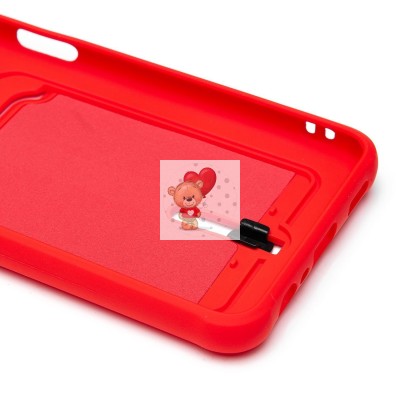 Чехол-накладка для Samsung A047 Galaxy A04s (красный) - SC304 с картхолдером