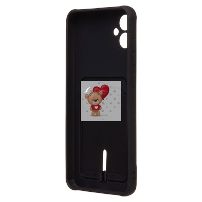 Чехол-накладка для Samsung A055 Galaxy A05 (черный) - SC304 с картхолдером Чехол-накладка для Samsung A055 Galaxy A05 (черный) - SC304 с картхолдером