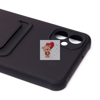 Чехол-накладка для Samsung A055 Galaxy A05 (черный) - SC304 с картхолдером Чехол-накладка для Samsung A055 Galaxy A05 (черный) - SC304 с картхолдером