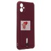 Чехол-накладка для Samsung A055 Galaxy A05 (бордовый) - SC304 с картхолдером