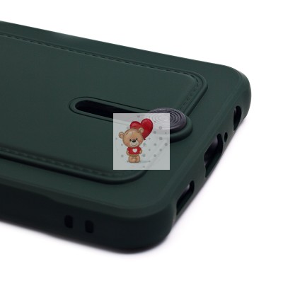 Чехол-накладка для Samsung A055 Galaxy A05 (темно-зеленый) - SC304 с картхолдером