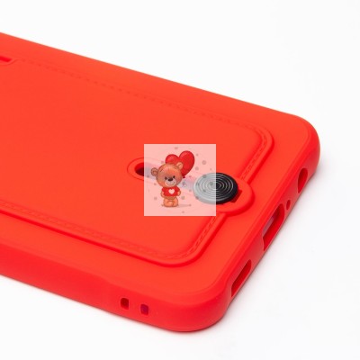 Чехол-накладка для Samsung A055 Galaxy A05 (красный) - SC304 с картхолдером