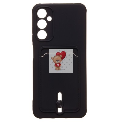 Чехол-накладка для Samsung A057 Galaxy A05s (черный) - SC304 с картхолдером Чехол-накладка для Samsung A057 Galaxy A05s (черный) - SC304 с картхолдером