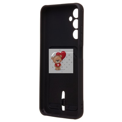 Чехол-накладка для Samsung A057 Galaxy A05s (черный) - SC304 с картхолдером