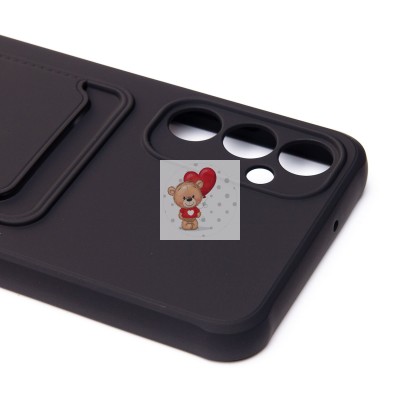 Чехол-накладка для Samsung A057 Galaxy A05s (черный) - SC304 с картхолдером