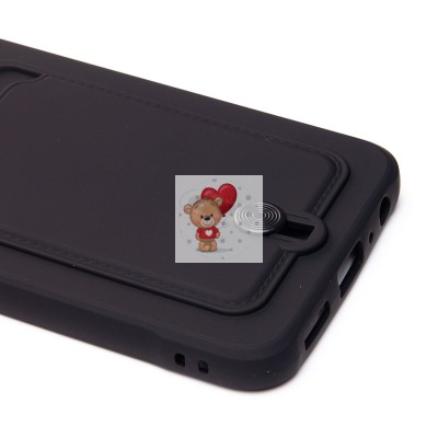 Чехол-накладка для Samsung A057 Galaxy A05s (черный) - SC304 с картхолдером