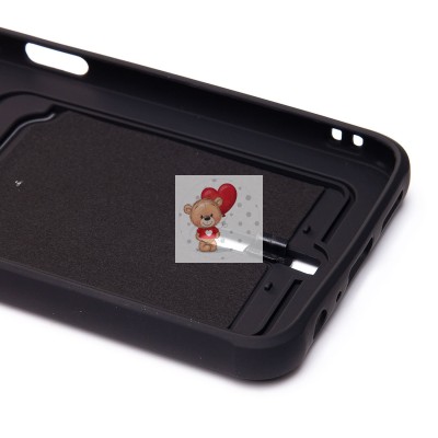 Чехол-накладка для Samsung A057 Galaxy A05s (черный) - SC304 с картхолдером