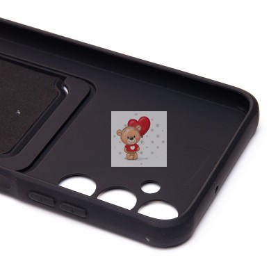 Чехол-накладка для Samsung A057 Galaxy A05s (черный) - SC304 с картхолдером