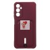 Чехол-накладка для Samsung A057 Galaxy A05s (бордовый) - SC304 с картхолдером