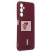 Чехол-накладка для Samsung A057 Galaxy A05s (бордовый) - SC304 с картхолдером