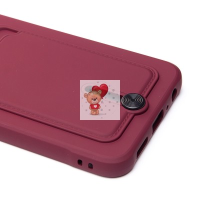 Чехол-накладка для Samsung A057 Galaxy A05s (бордовый) - SC304 с картхолдером