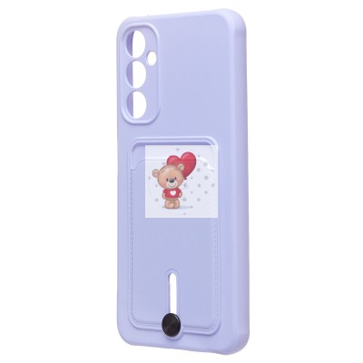 Чехол-накладка для Samsung A057 Galaxy A05s (светло-фиолетовый) - SC304 с картхолдером
