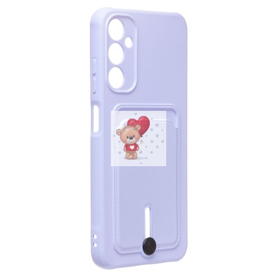 Чехол-накладка для Samsung A057 Galaxy A05s (светло-фиолетовый) - SC304 с картхолдером