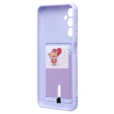 Чехол-накладка для Samsung A057 Galaxy A05s (светло-фиолетовый) - SC304 с картхолдером