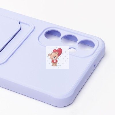 Чехол-накладка для Samsung A057 Galaxy A05s (светло-фиолетовый) - SC304 с картхолдером