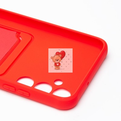 Чехол-накладка для Samsung A057 Galaxy A05s (красный) - SC304 с картхолдером