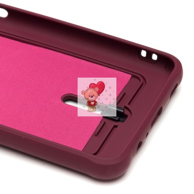 Чехол-накладка для Samsung A125 Galaxy A12 (бордовый) - SC304 с картхолдером