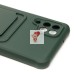 Чехол-накладка для Samsung A125 Galaxy A12 (темно-зеленый) - SC304 с картхолдером