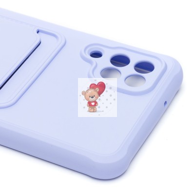 Чехол-накладка для Samsung A125 Galaxy A12 (светло-фиолетовый) - SC304 с картхолдером