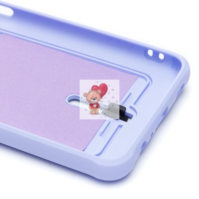 Чехол-накладка для Samsung A125 Galaxy A12 (светло-фиолетовый) - SC304 с картхолдером