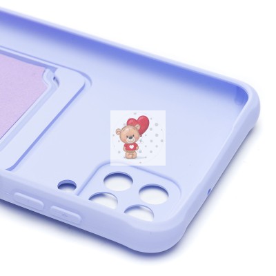 Чехол-накладка для Samsung A125 Galaxy A12 (светло-фиолетовый) - SC304 с картхолдером