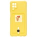 Чехол-накладка для Samsung A125 Galaxy A12 (желтый) - SC304 с картхолдером