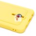 Чехол-накладка для Samsung A125 Galaxy A12 (желтый) - SC304 с картхолдером