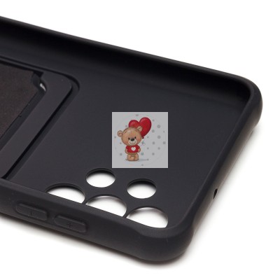 Чехол-накладка для Samsung A135 Galaxy A13 4G (черный) - SC304 с картхолдером Чехол-накладка для Samsung A135 Galaxy A13 4G (черный) - SC304 с картхолдером