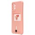 Чехол-накладка для Samsung A135 Galaxy A13 4G (светло-розовый) - SC304 с картхолдером