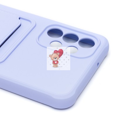 Чехол-накладка для Samsung A135 Galaxy A13 4G (светло-фиолетовый) - SC304 с картхолдером