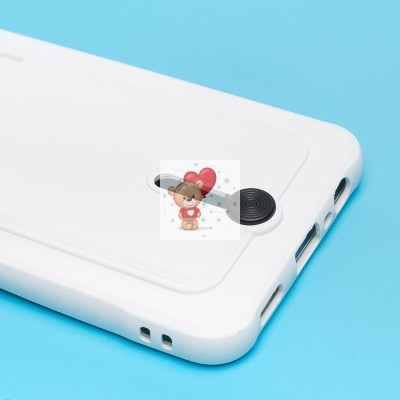 Чехол-накладка для Samsung A135 Galaxy A13 4G (белый) - SC304 с картхолдером