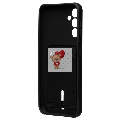 Чехол-накладка для Samsung A146 Galaxy A14 5G (MediaTek) (черный) - SC304 с картхолдером