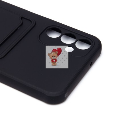 Чехол-накладка для Samsung A146 Galaxy A14 5G (MediaTek) (черный) - SC304 с картхолдером