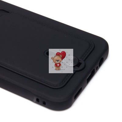 Чехол-накладка для Samsung A146 Galaxy A14 5G (MediaTek) (черный) - SC304 с картхолдером