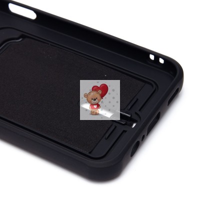 Чехол-накладка для Samsung A146 Galaxy A14 5G (MediaTek) (черный) - SC304 с картхолдером