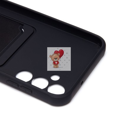 Чехол-накладка для Samsung A146 Galaxy A14 5G (MediaTek) (черный) - SC304 с картхолдером