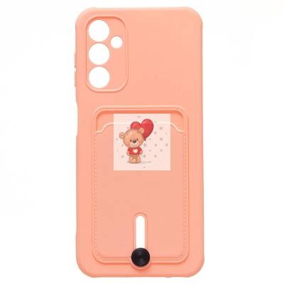 Чехол-накладка для Samsung A146 Galaxy A14 5G (MediaTek) (светло-розовый) - SC304 с картхолдером