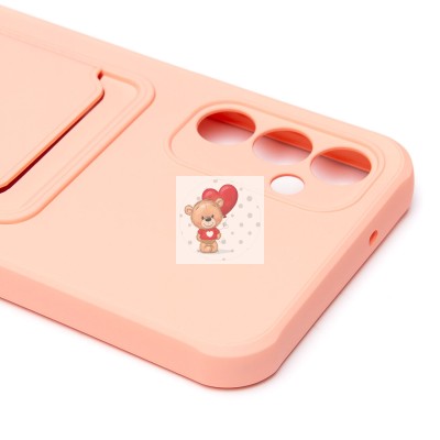 Чехол-накладка для Samsung A146 Galaxy A14 5G (MediaTek) (светло-розовый) - SC304 с картхолдером