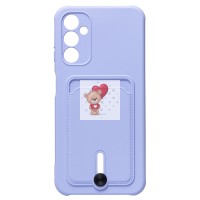 Чехол-накладка для Samsung A145 Galaxy A14 4G (светло-фиолетовый) - SC304 с картхолдером