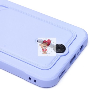 Чехол-накладка для Samsung A146 Galaxy A14 5G (MediaTek) (светло-фиолетовый) - SC304 с картхолдером