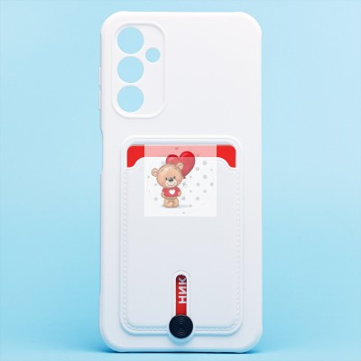 Чехол-накладка для Samsung A146 Galaxy A14 5G (MediaTek) (белый) - SC304 с картхолдером